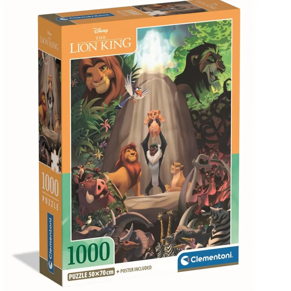 Puzzle 1000 pièces : Le Roi Lion - Clementoni
