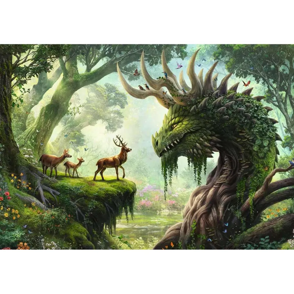 Puzzle 3000 pièces - Le réveil du dragon de la forêt - Ravensburger