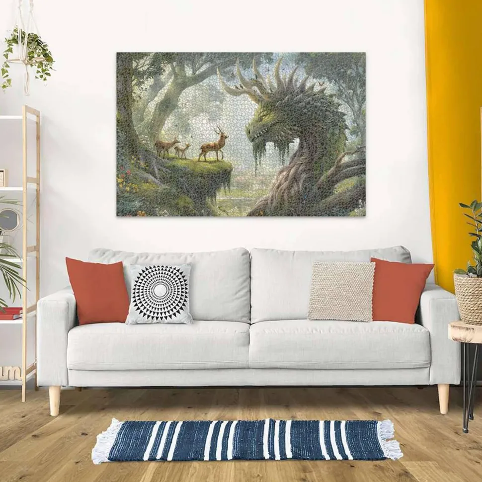 Puzzle 3000 pièces - Le réveil du dragon de la forêt - Ravensburger