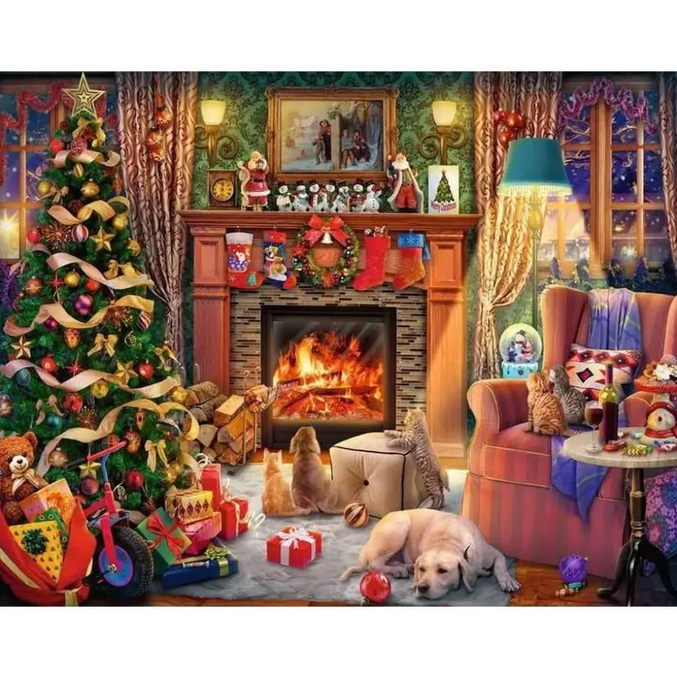 Puzzle 1500 pièces : Le réveillon de Noël - Ravensburger