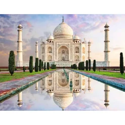 Puzzle 500 pièces : Le Taj Mahal, palais de lamour - Nathan