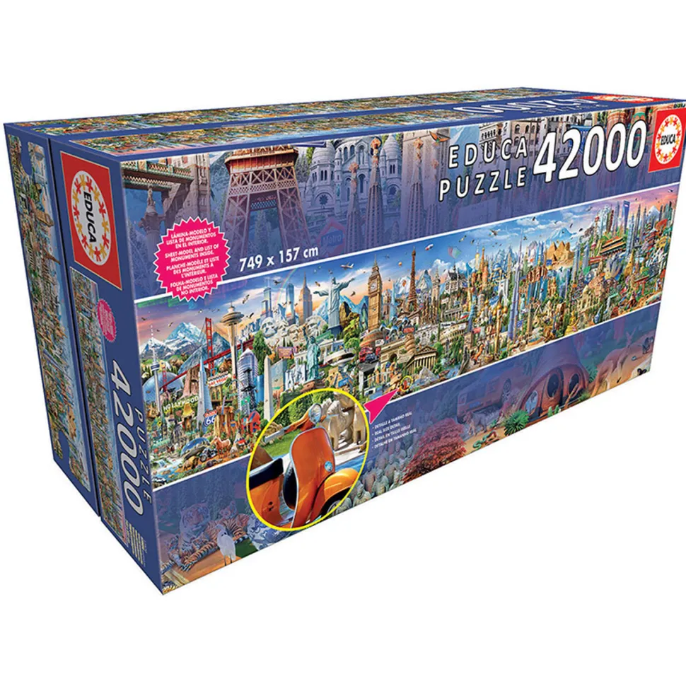 Puzzle 42000 pièces : Le Tour du Monde - Educa