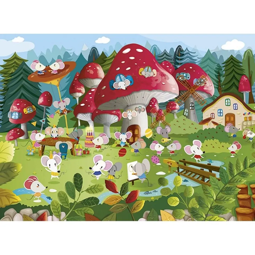 Puzzle 54 pièces : Le village des souris - Sentosphère