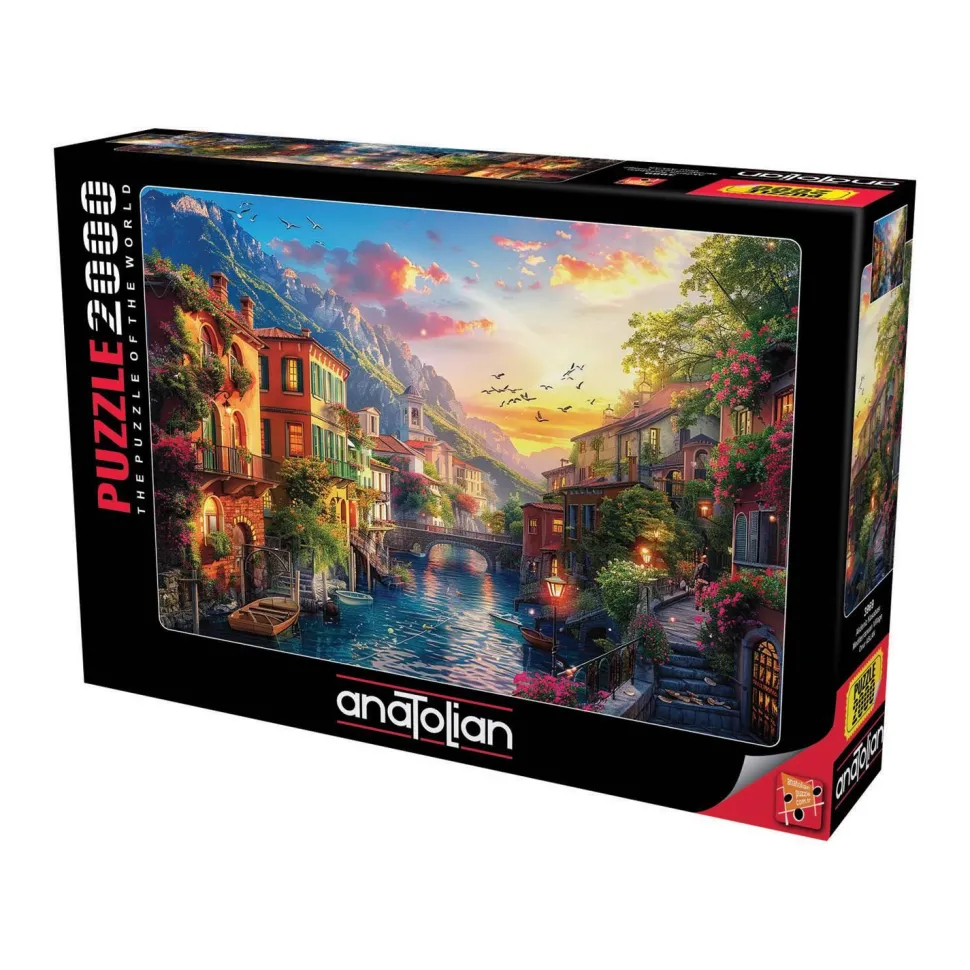 Puzzle 2000 pièces : Le village méditerranéen - Anatolian