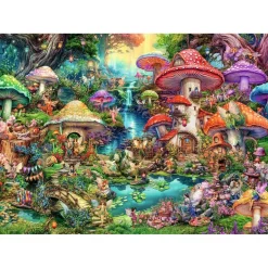 Puzzle 1000 pièces - Le village de champignons, Aimee Stewart - Ravensburger