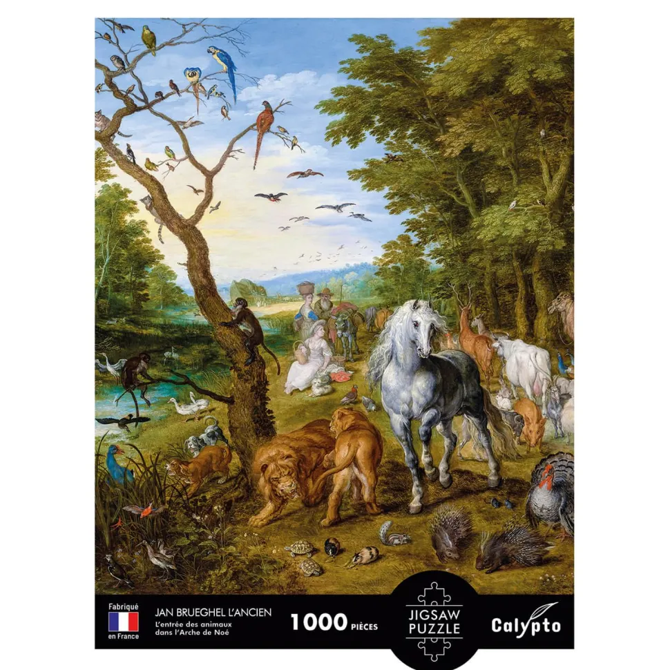 Puzzle 1000 pièces : L'entrée des animaux dans l'Arche de Noé, Jan Brueghel l'Ancien - Sentosphère