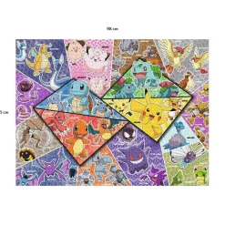 Puzzle 2000 pièces : Les 16 types de Pokémon - Nathan