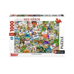 Puzzle 1000 pièces : Les albums d'Astérix - Nathan