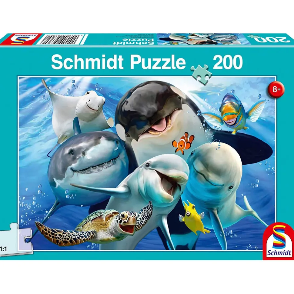 Puzzle 200 pièces : Les amis du monde sous-marin - Schmidt