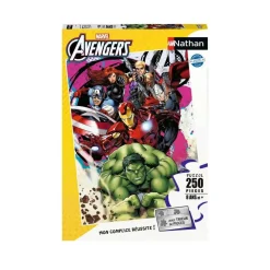 Puzzle 250 pièces : Les Avengers en action - Marvel Avengers - Nathan