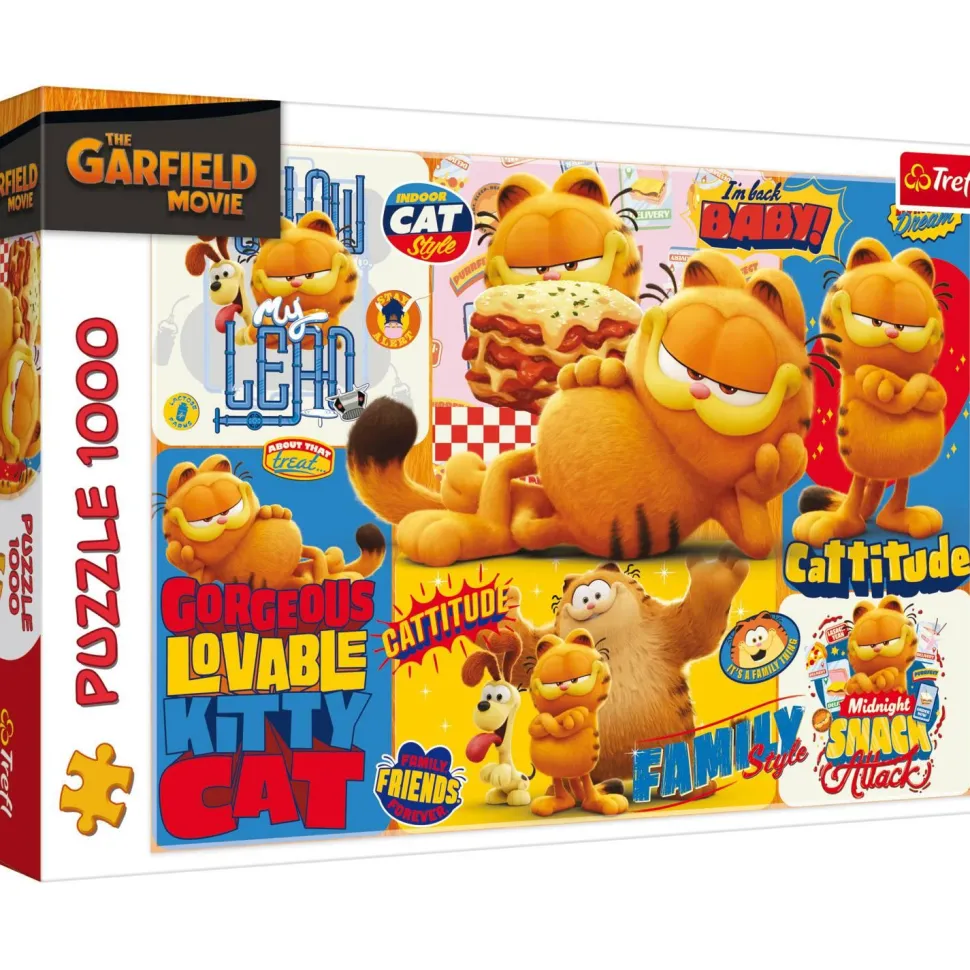 Puzzle 1000 pièces : Les Aventures de Garfield - Trefl