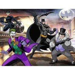 Puzzle 100 pièces : Les ennemis de Batman - Nathan