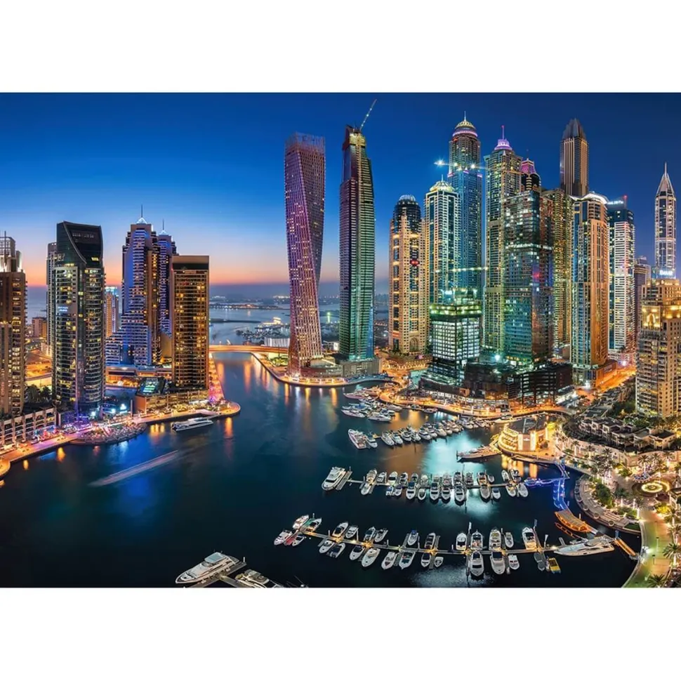 Puzzle 1500 pièces : Les grattes-ciel de Dubaï - Castorland