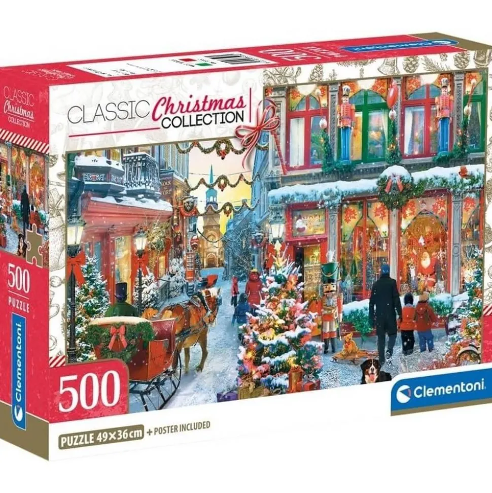 Puzzle 500 pièces : Les joies de Noël - Clementoni