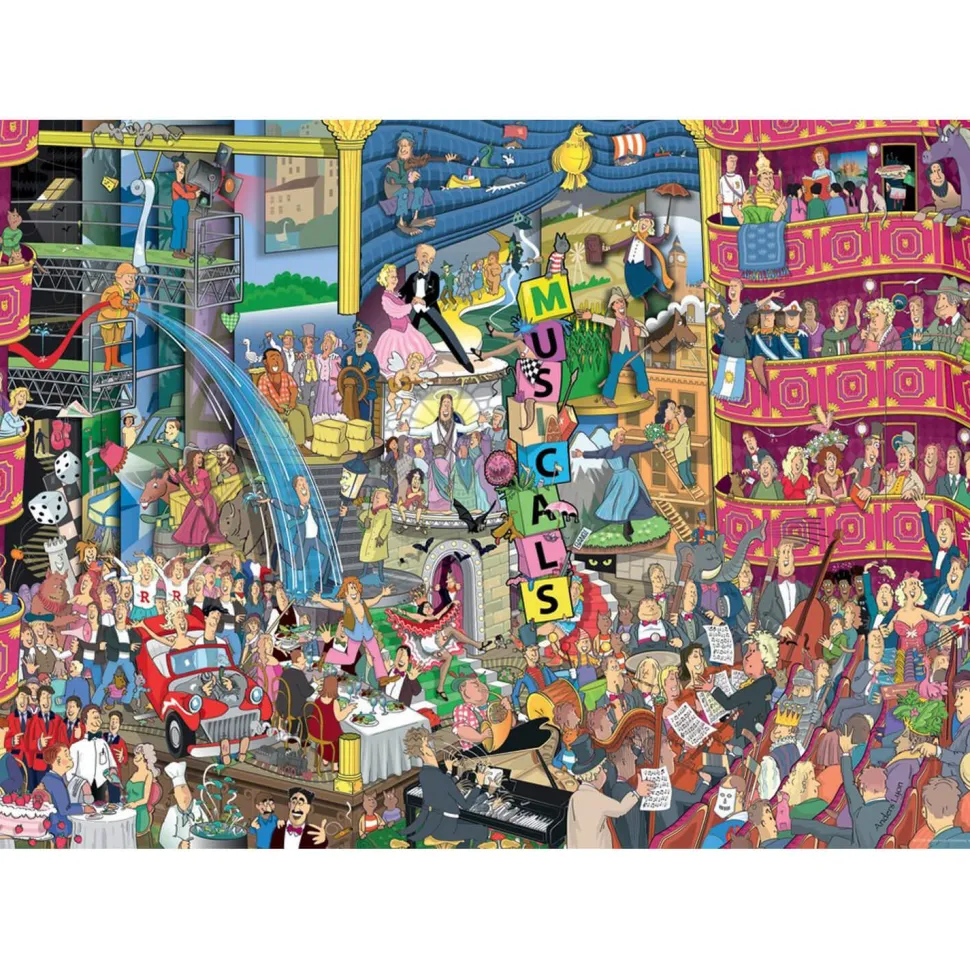 Puzzle 1000 pièces : Les Meilleures Comédies Musicales - Heye