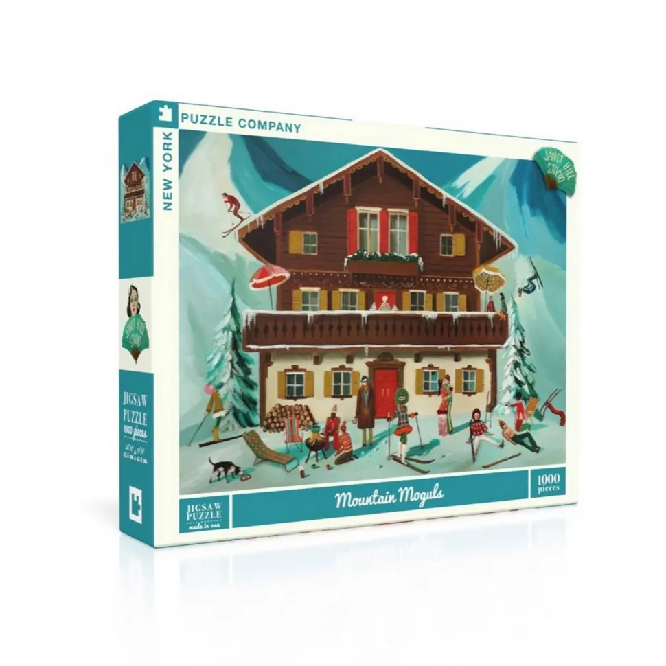 Puzzle 1000 pièces : Les Moguls des montagnes - New York Puzzle Company