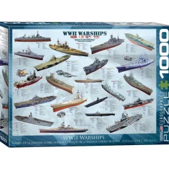 Puzzle 1000 pièces : Les Navires de guerre durant la Seconde Guerre Mondiale - Eurographics