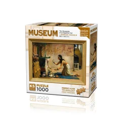 Puzzle 1000 pièces : Les Obsèques d'un chat égyptien - Ks Games
