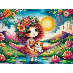 Puzzle 1000 pièces : LES ORTEILS DANS L'EAU - JaCaRou