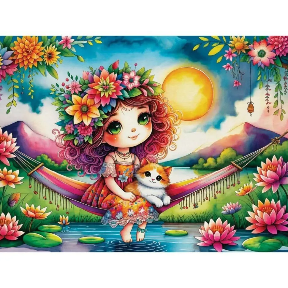 Puzzle 1000 pièces : LES ORTEILS DANS L'EAU - JaCaRou