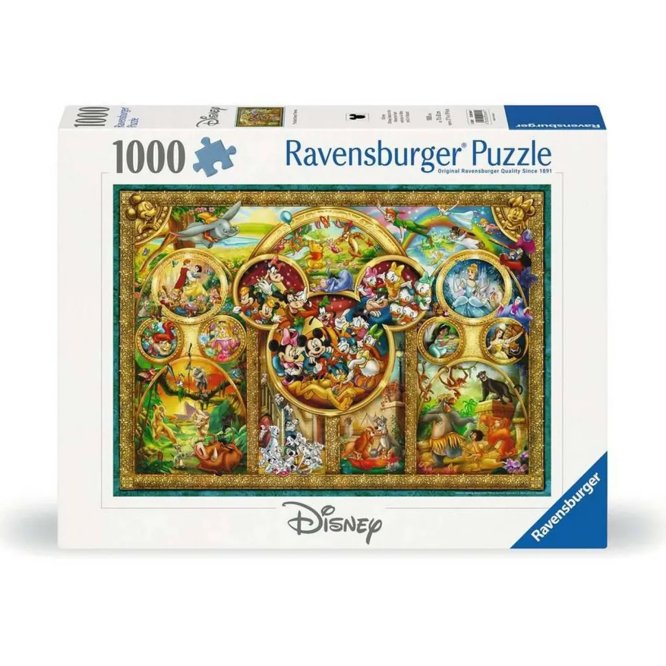 Puzzle 1000 pièces : Les plus beaux thèmes Disney - Ravensburger