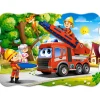 Puzzle 30 pièces : Les pompiers à la rescousse - Castorland