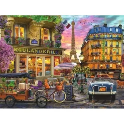 Puzzle 1000 pièces : Les premières lueurs de Paris - Ravensburger