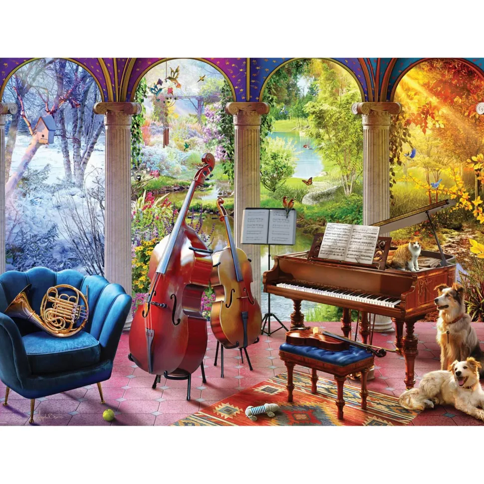 Puzzle 1000 pièces : Les Quatre Saisons par Angelo Bonito - Eurographics