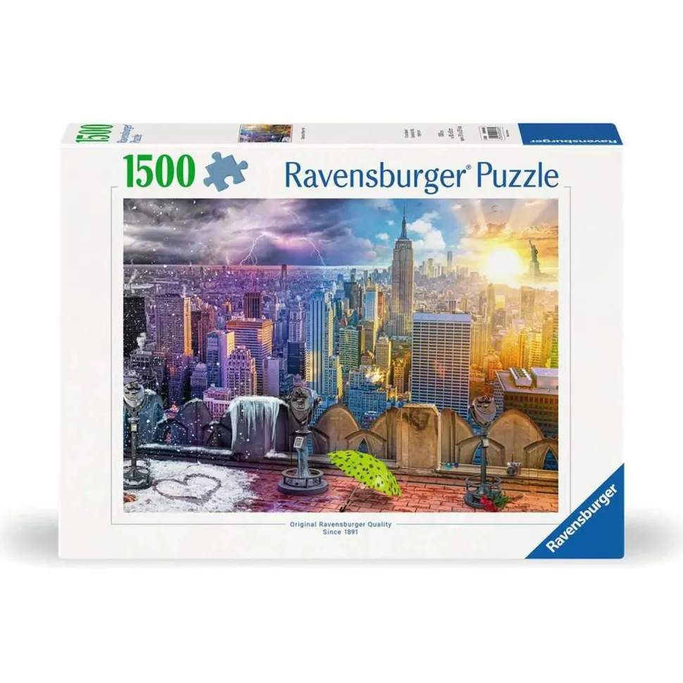 Puzzle 1500 pièces - Les saisons à New York - Ravensburger