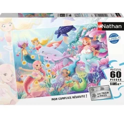 Puzzle 60 pièces : Les sirènes - Nathan