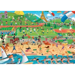 Puzzle 200 pièces : Les Sports d'Eté - Sentosphère