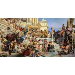 Puzzle 4000 pièces : Les Torches de Néron, Henryk Siemiradzki - Castorland