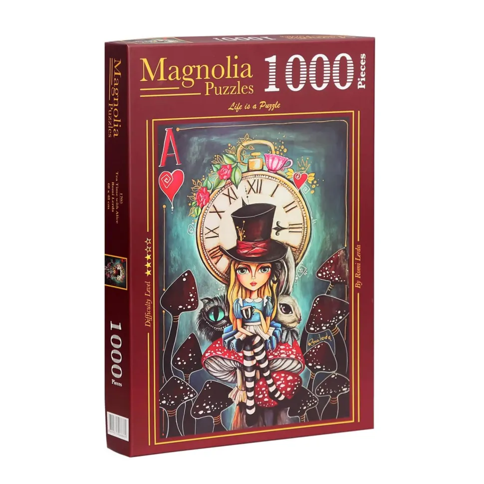 Puzzle 1000 pièces : L'heure du thé avec Alice - Romi Lerda - Edition Spéciale - Magnolia