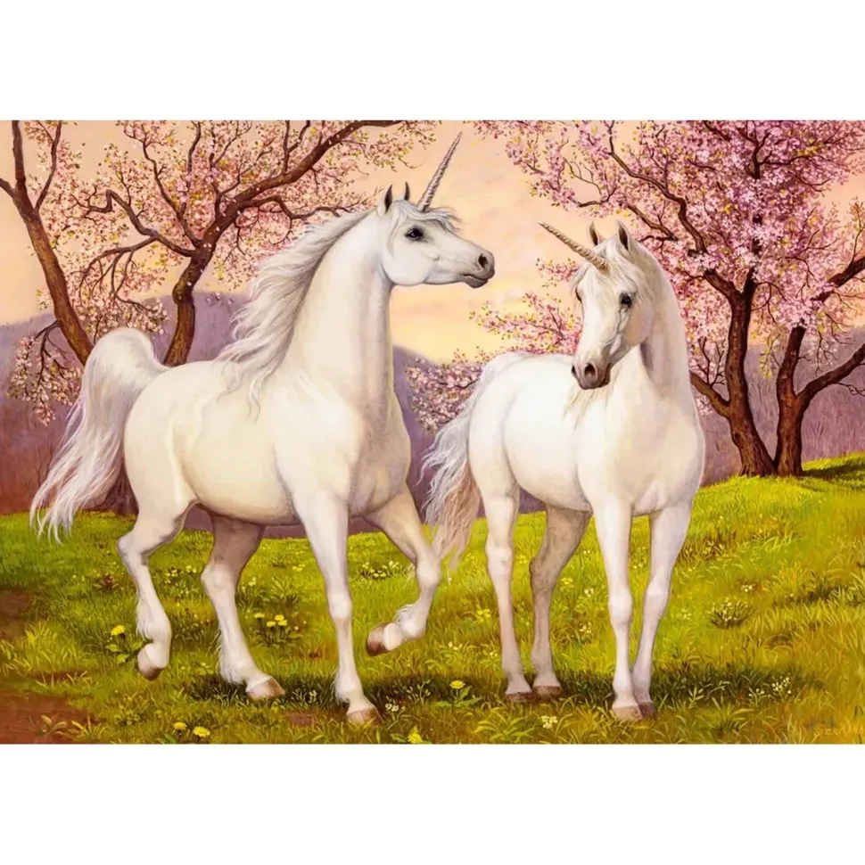 Puzzle 1000 pièces : Licorne Amour - Castorland