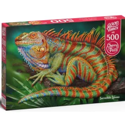 Puzzle 500 pièces : L'Incroyable Iguane - CherryPazzi