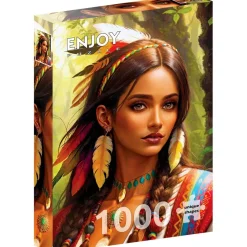 Puzzle 1000 pièces : L'Indien - EnjoyPuzzle