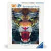 Puzzle 500 pièces : Lion de polygone - Ravensburger