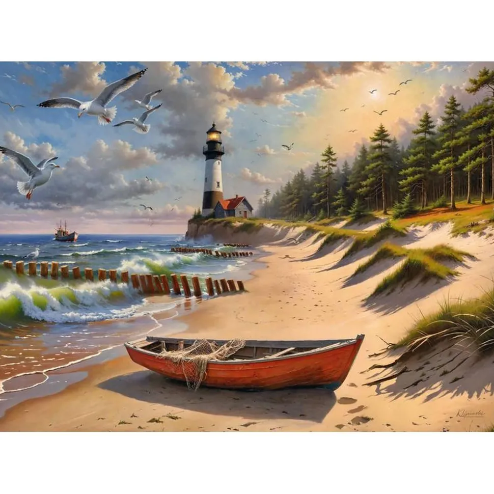 Puzzle 1000 pièces : Littoral de la mer Baltique - CherryPazzi