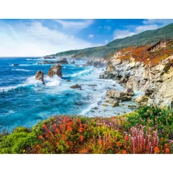 Puzzle 2000 pièces : Littoral de Big Sur, Californie, USA - Castorland