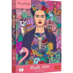 Puzzle 1000 pièces : L'âme en fleurs - Frida Kahlo Corporation - Trefl