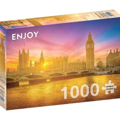 Puzzle 1000 pièces : Londres en feu - EnjoyPuzzle