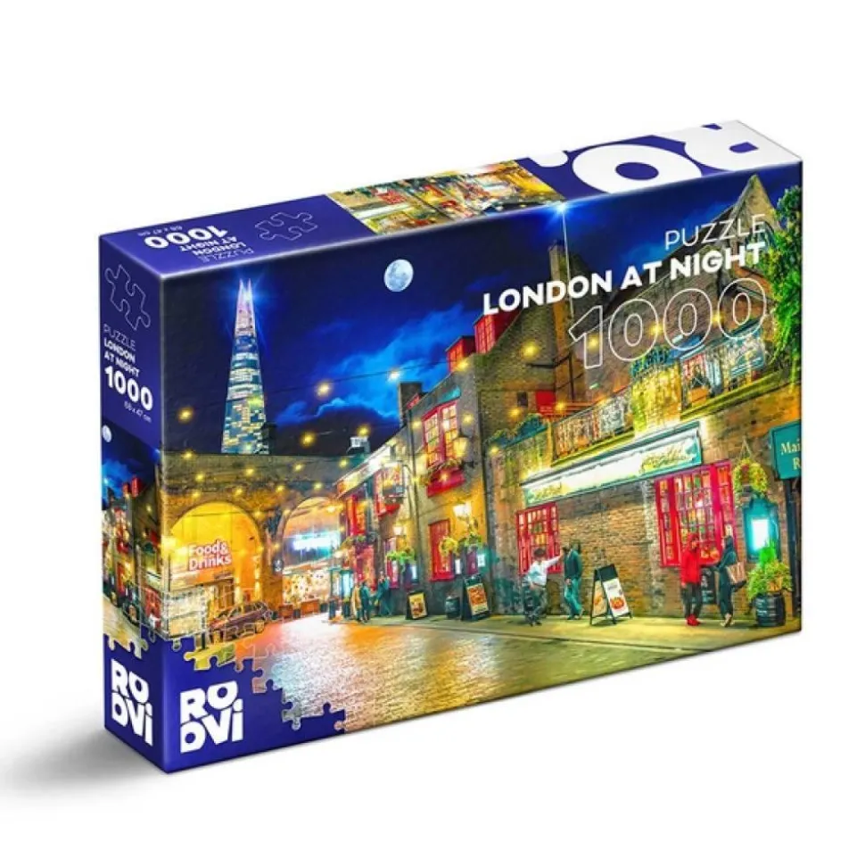 Puzzle 1000 pièces : Londres la nuit - DToys