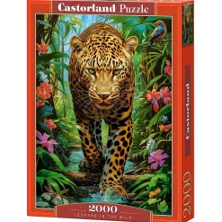 Puzzle 2000 pièces : Léopard à l'état sauvage - Castorland