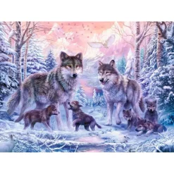 Puzzle 1000 pièces - Loups arctiques - Ravensburger