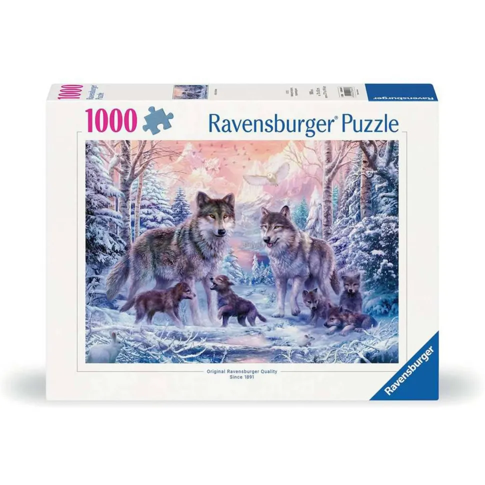 Puzzle 1000 pièces - Loups arctiques - Ravensburger