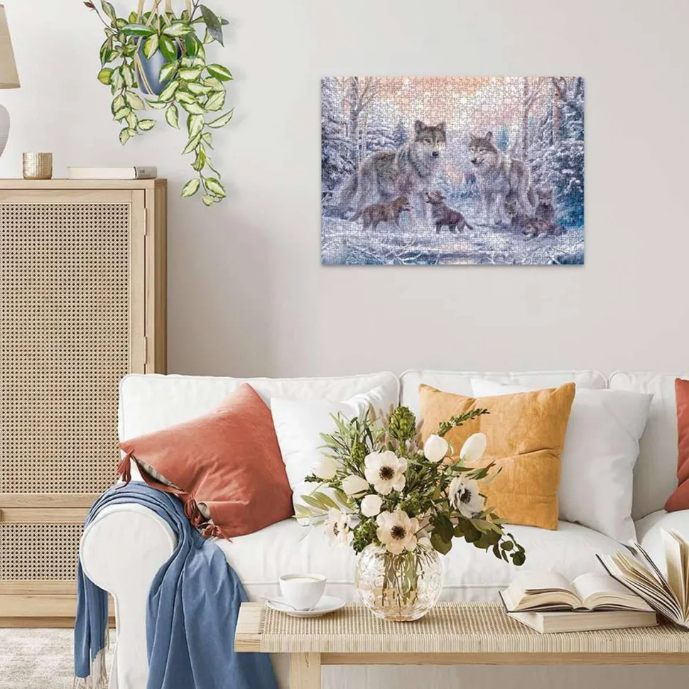 Puzzle 1000 pièces - Loups arctiques - Ravensburger