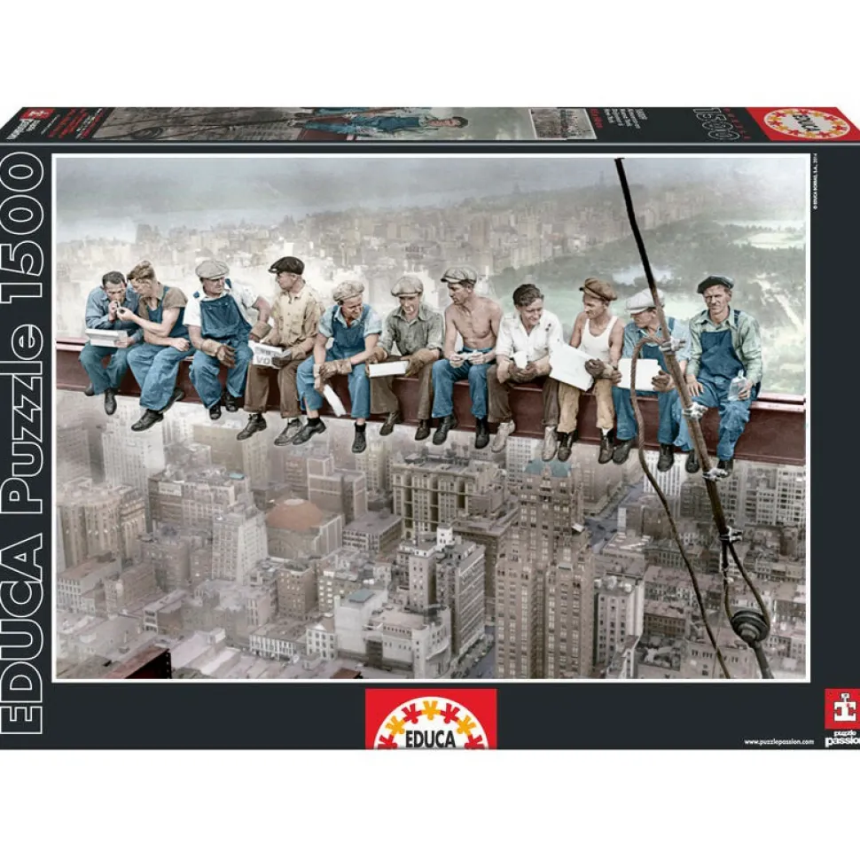 Puzzle 1500 pièces : Lunch sur un gratte-ciel - Educa
