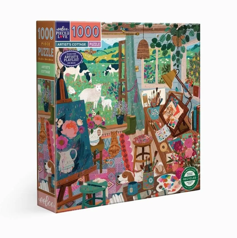 Puzzle 1000 pièces : Maison d'artiste - Eeboo