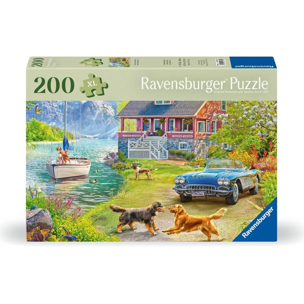 Puzzle 200 pièces : Maison d'été au lac - Ravensburger