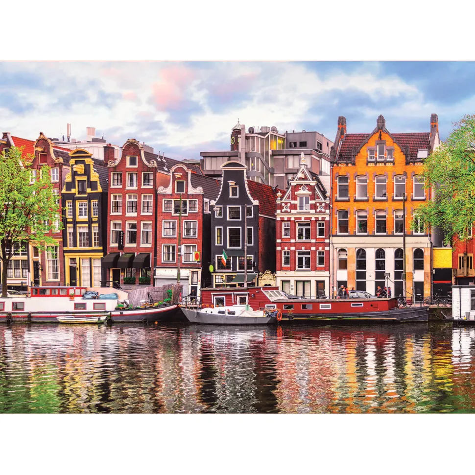 Puzzle 1000 pièces : Maisons dansantes, Amsterdam - Educa